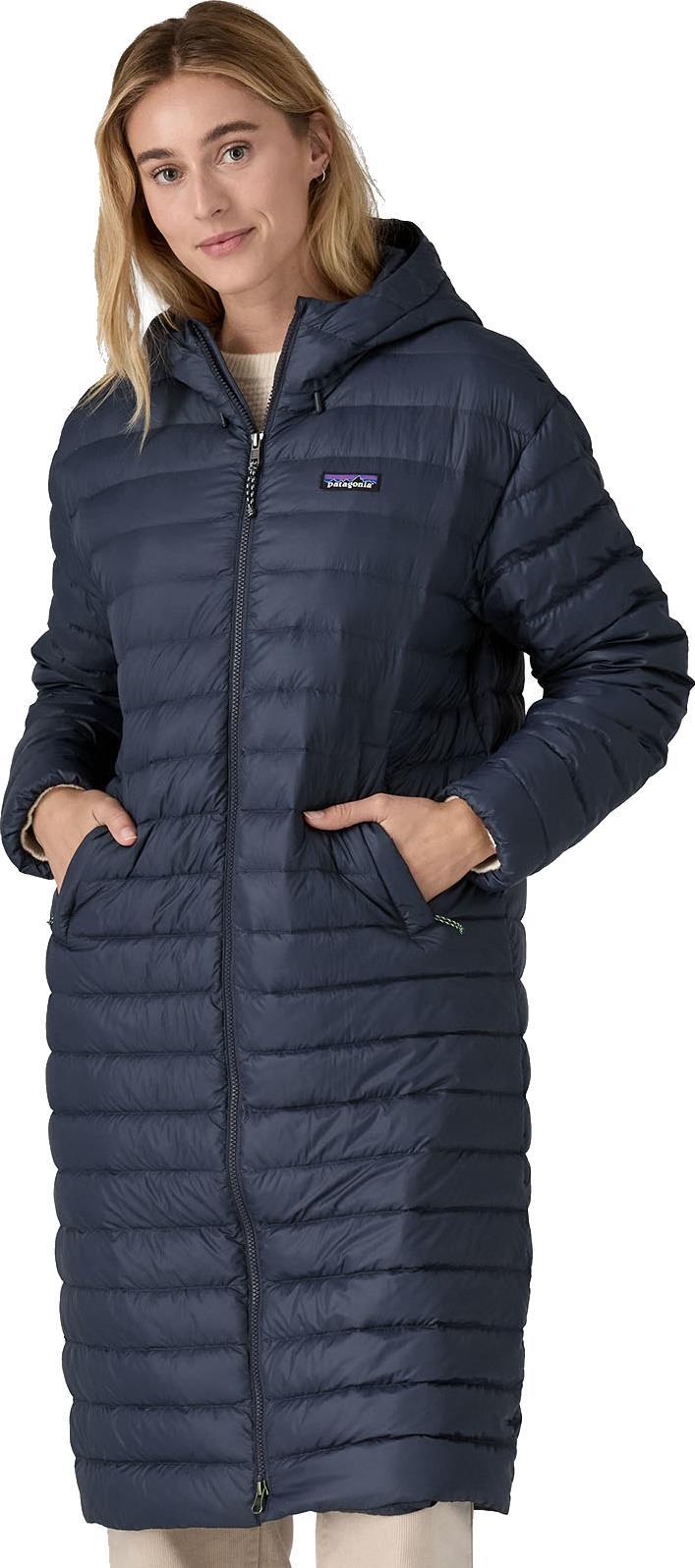 Recycled Down Sweater Parka - Womens - pitch blue 1
