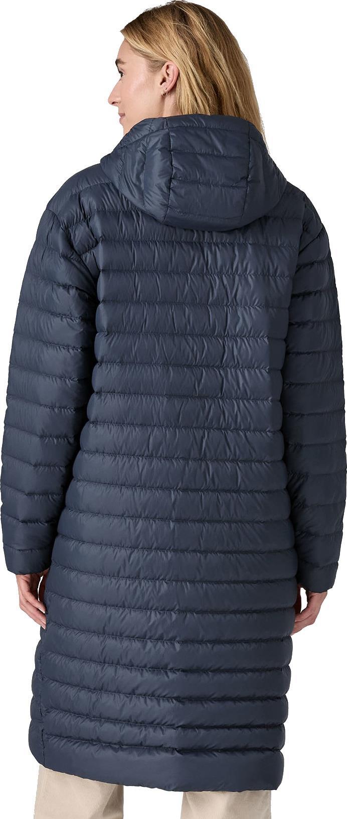 Recycled Down Sweater Parka - Womens - pitch blue 1