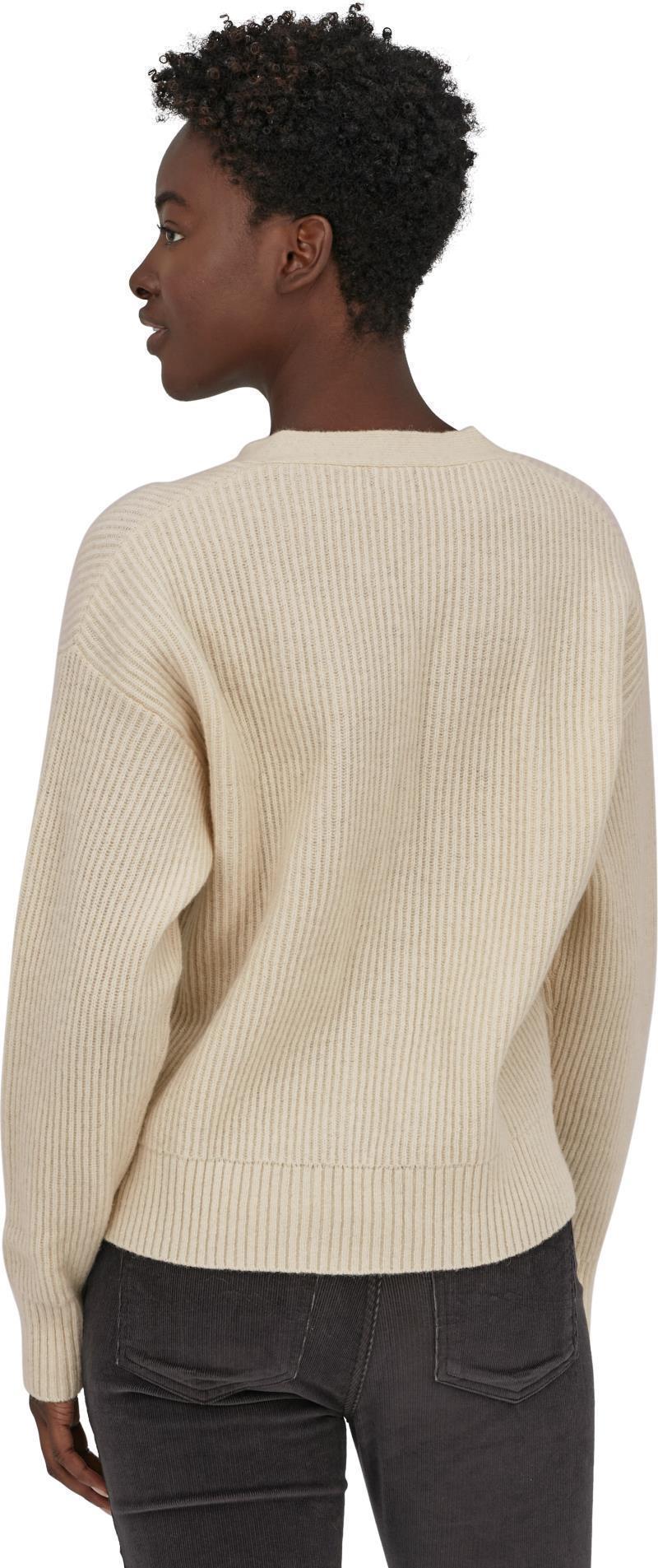 Recycled Wool-Blend Cardigan - Womens - dyno white 1
