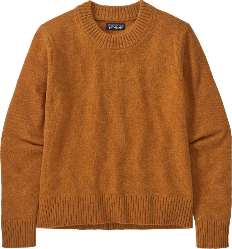 Recycled Wool-Blend Crewneck Sweater - Womens - Dried Mango 1