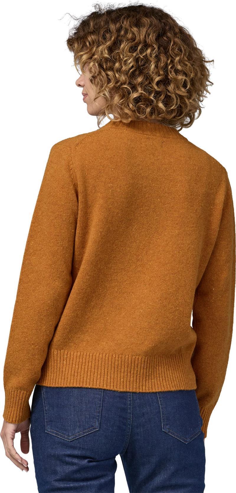 Recycled Wool-Blend Crewneck Sweater - Womens - Dried Mango 3