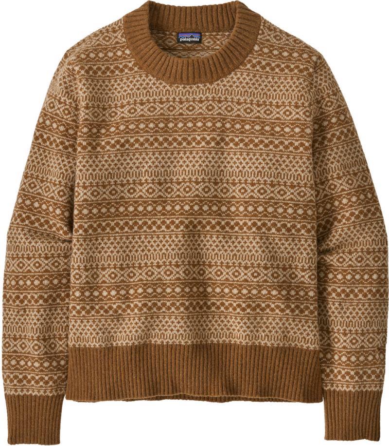 Recycled Wool-Blend Crewneck Sweater - Womens - Fireside / Shelter Brown 1