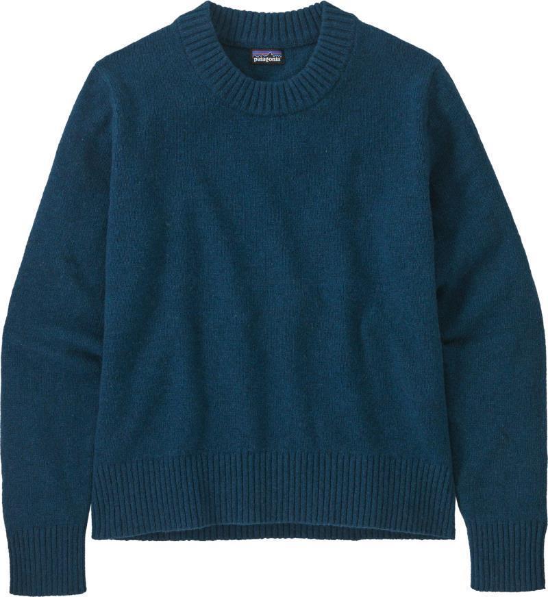 Recycled Wool-Blend Crewneck Sweater - Womens - Lagom Blue 1
