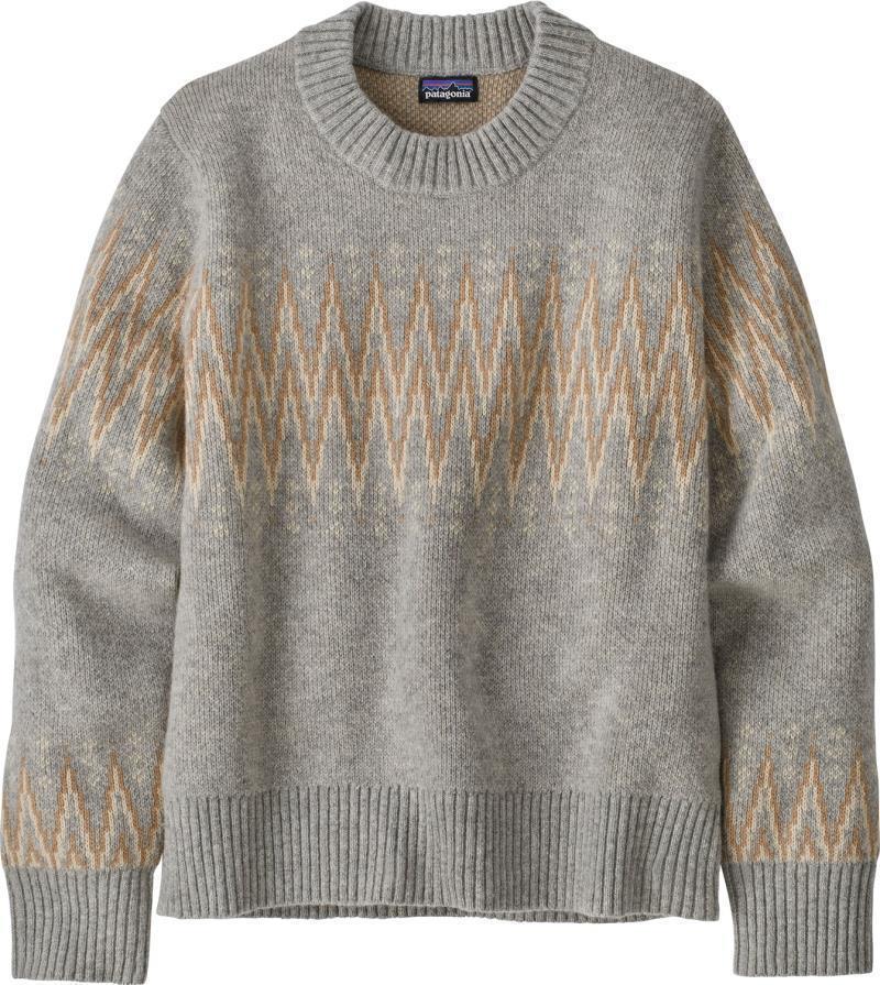 Recycled Wool-Blend Crewneck Sweater - Womens - Sea Song / Salt Grey 1