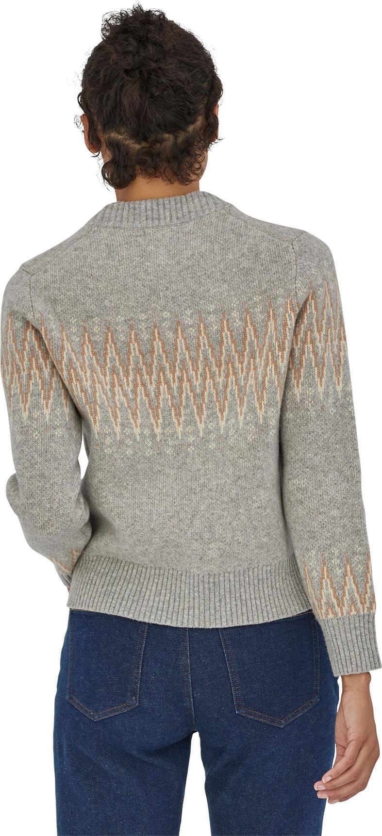 Recycled Wool-Blend Crewneck Sweater - Womens - Sea Song / Salt Grey 3