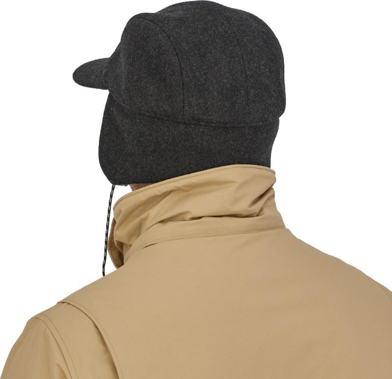 Recycled Wool Ear Flap Cap - Forge Grey 4