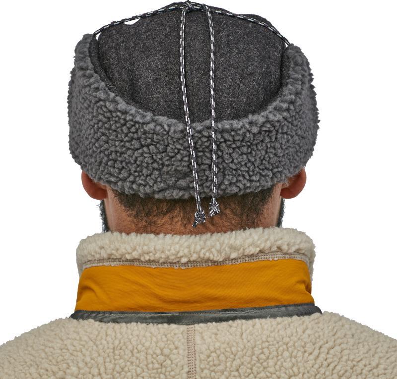 Recycled Wool Ear Flap Cap - Forge Grey 8