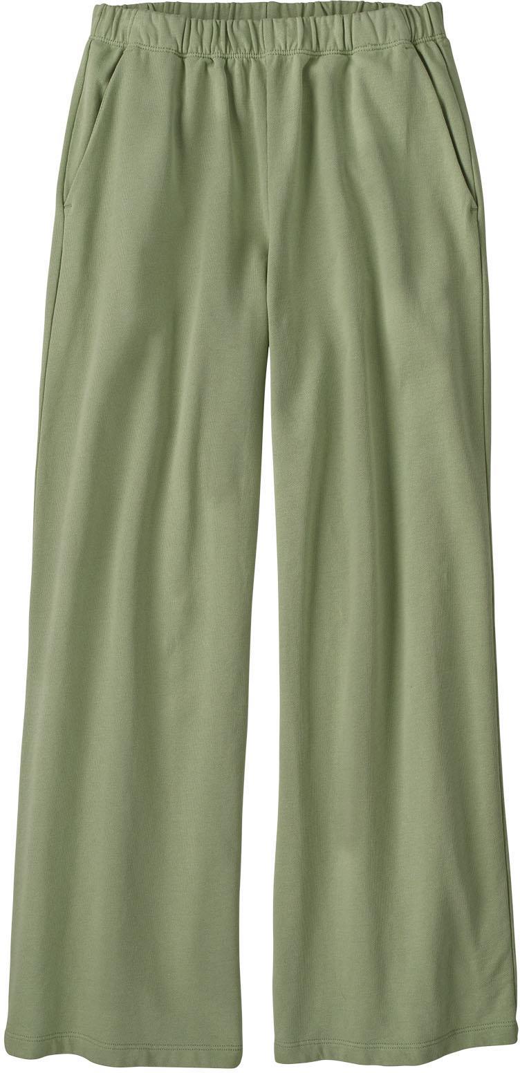 Regenerative Organic Certified Cotton Essential Pants - Womens - Salvia Green 1