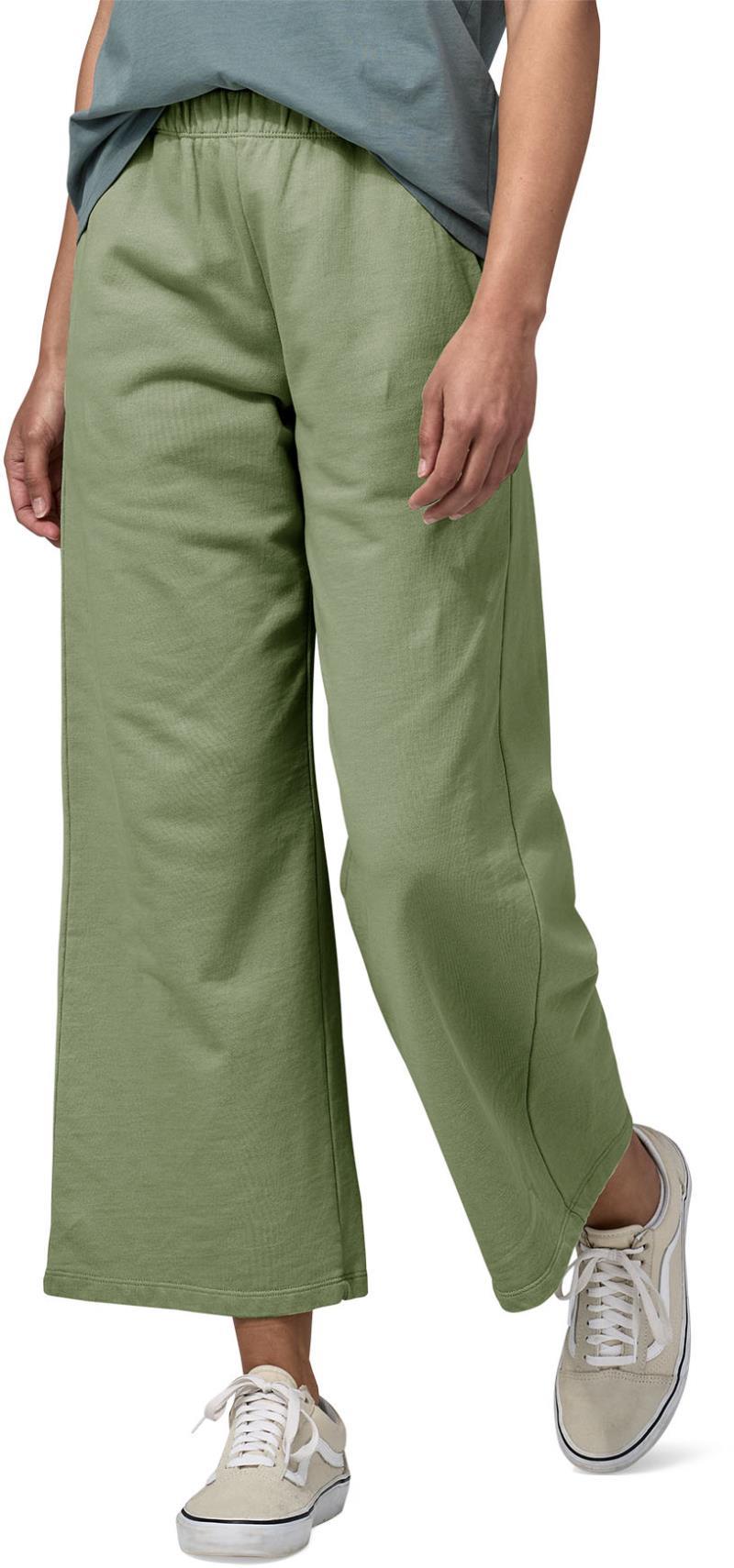 Regenerative Organic Certified Cotton Essential Pants - Womens - Salvia Green 2
