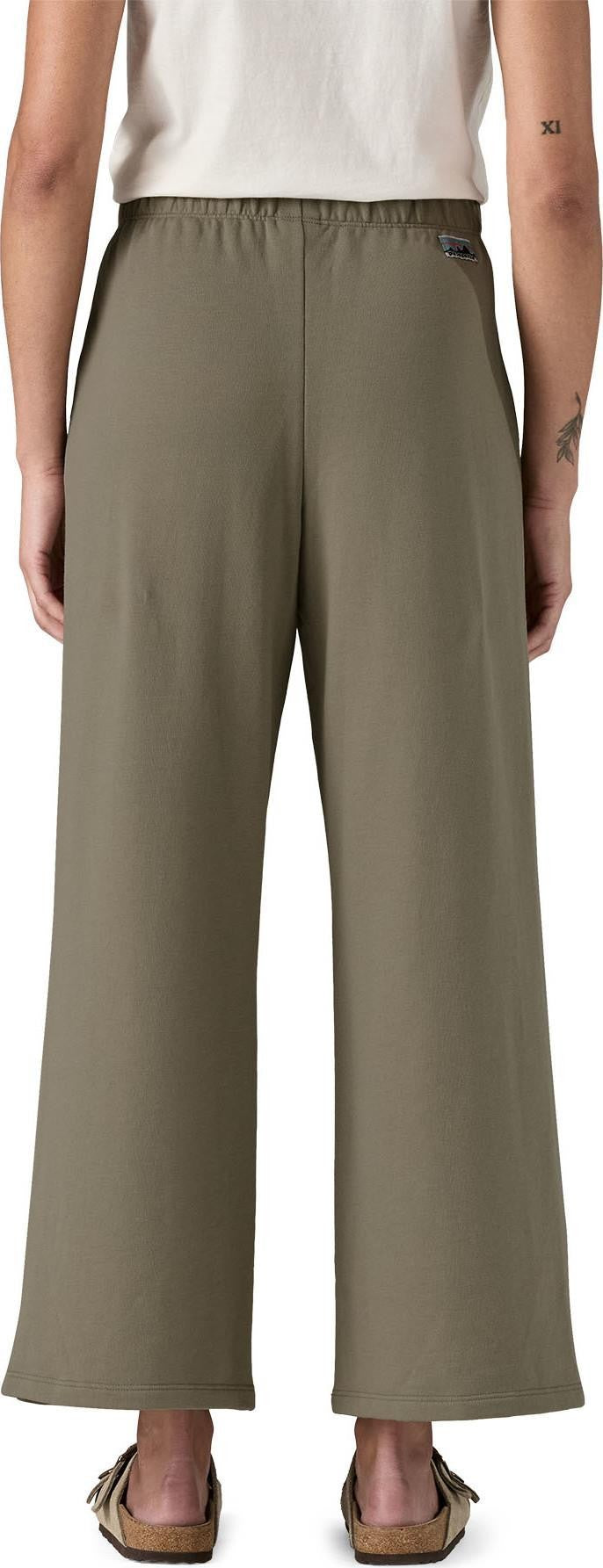 Regenerative Organic Certified Cotton Essential Pants - Womens - river rock green 1