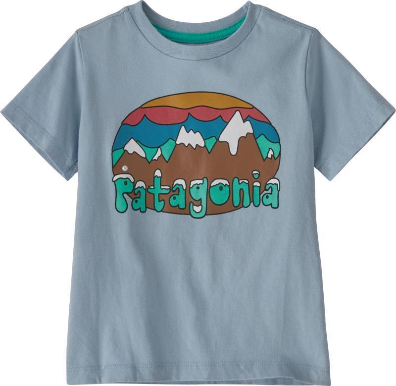 Regenerative Organic Certified Cotton Graphic T-Shirt - Baby - Fitz Roy Flurries / Steam Blue 1