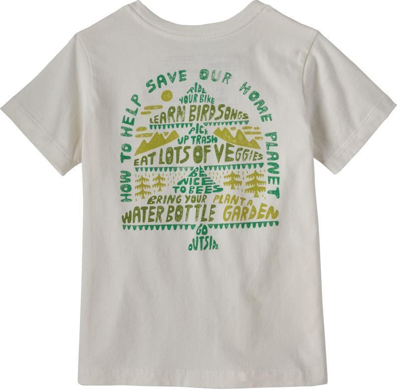 Regenerative Organic Certified Cotton Graphic T-Shirt - Baby - Teach How to Save / Birch White 3