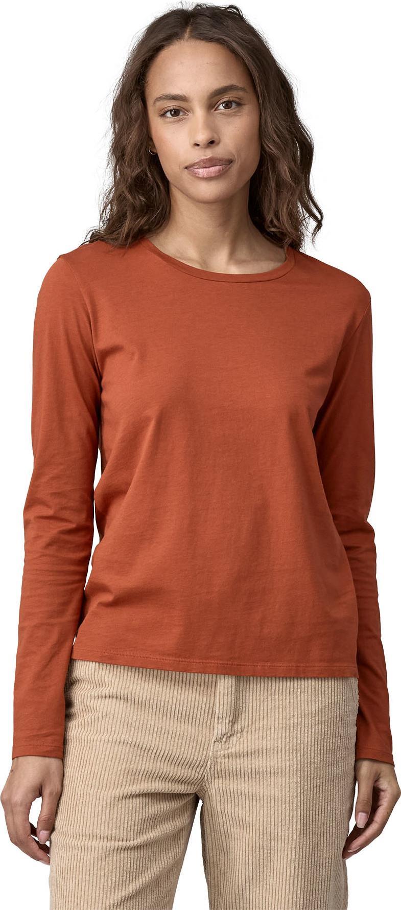 Regenerative Organic Certified Cotton LS Tee - Womens - Burnished Red 2