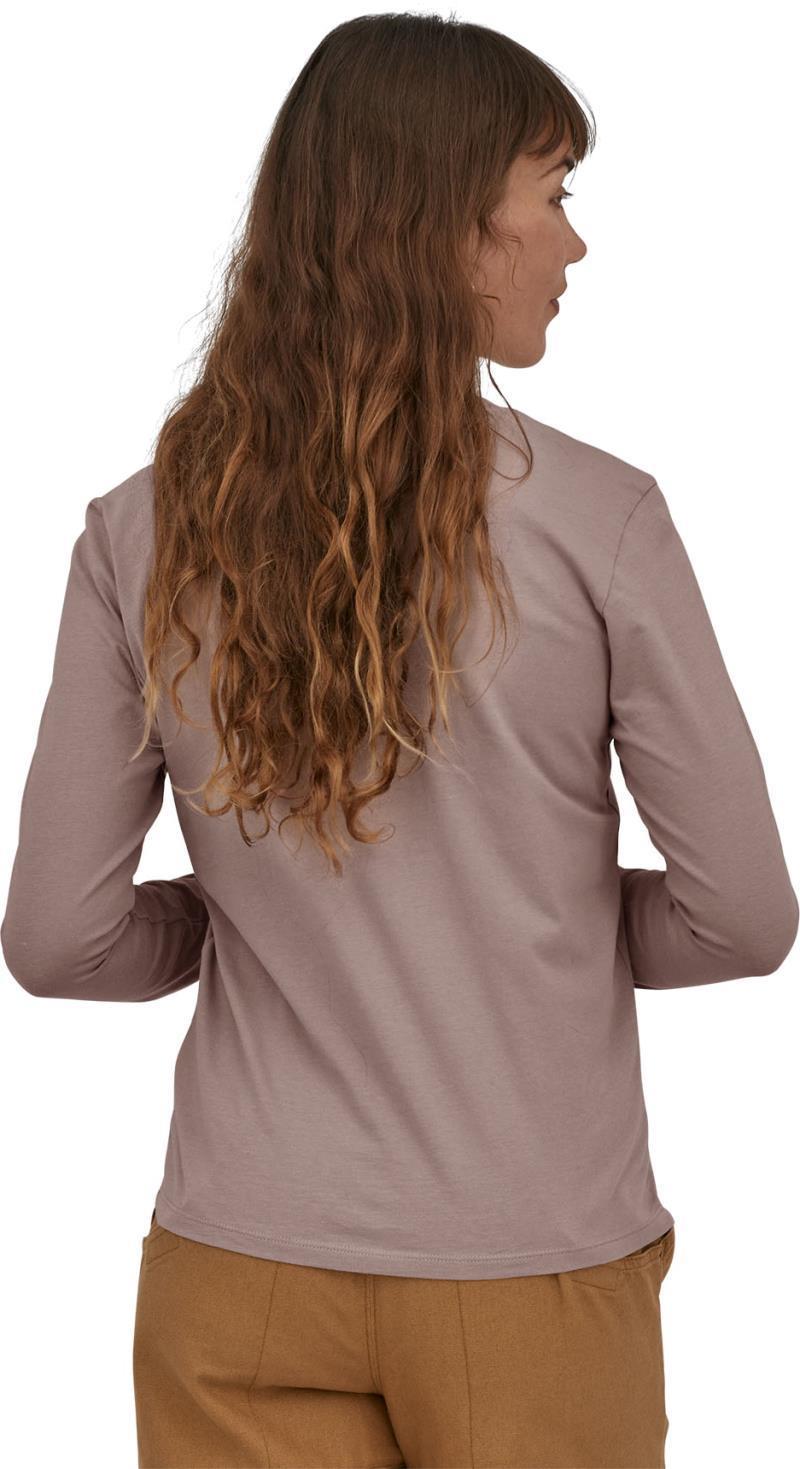 Regenerative Organic Certified Cotton LS Tee - Womens - Stingray Mauve 3