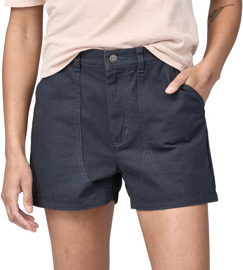 Regenerative Organic Certified Cotton Stand Up Shorts, 3.5" Inseam - Womens - Smolder Blue 4