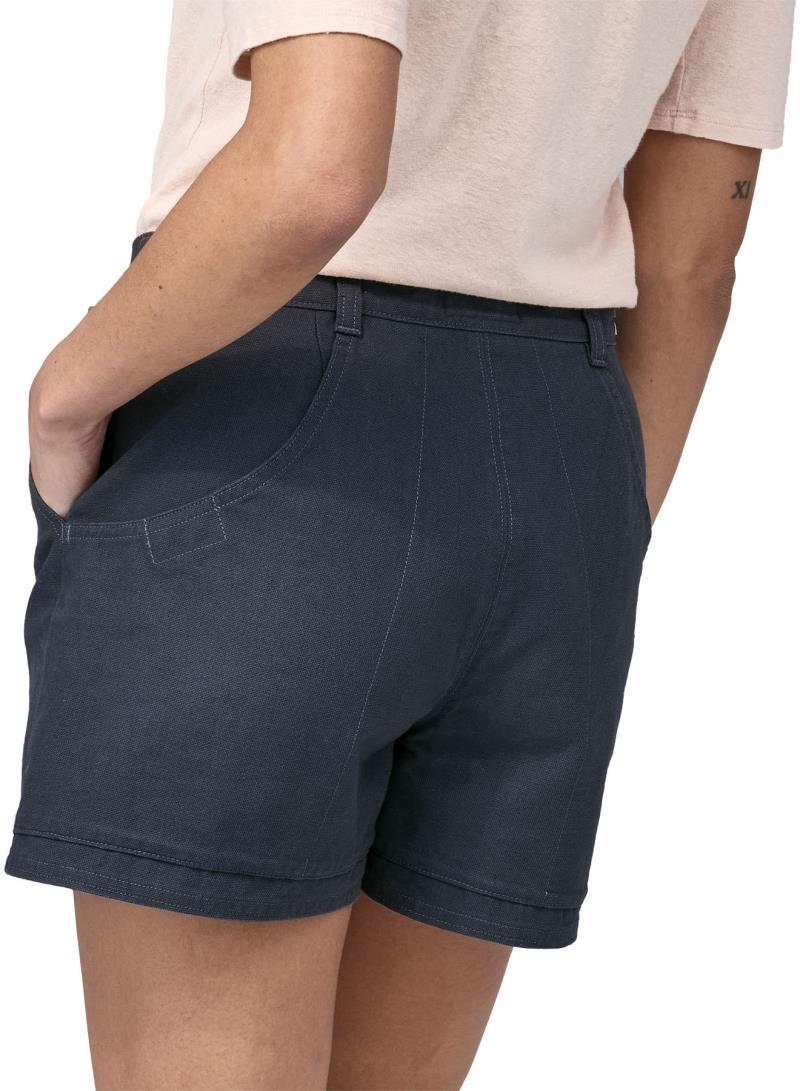 Regenerative Organic Certified Cotton Stand Up Shorts, 3.5" Inseam - Womens - Smolder Blue 5
