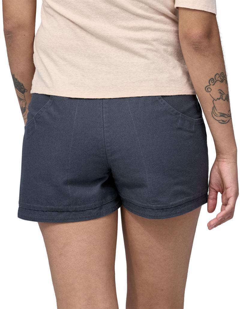 Regenerative Organic Certified Cotton Stand Up Shorts, 3.5" Inseam - Womens - Smolder Blue 3
