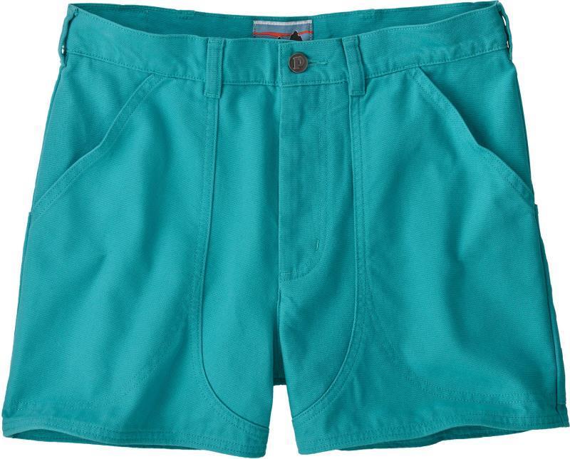 Regenerative Organic Certified Cotton Stand Up Shorts, 3.5" Inseam - Womens - Subtidal Blue 1