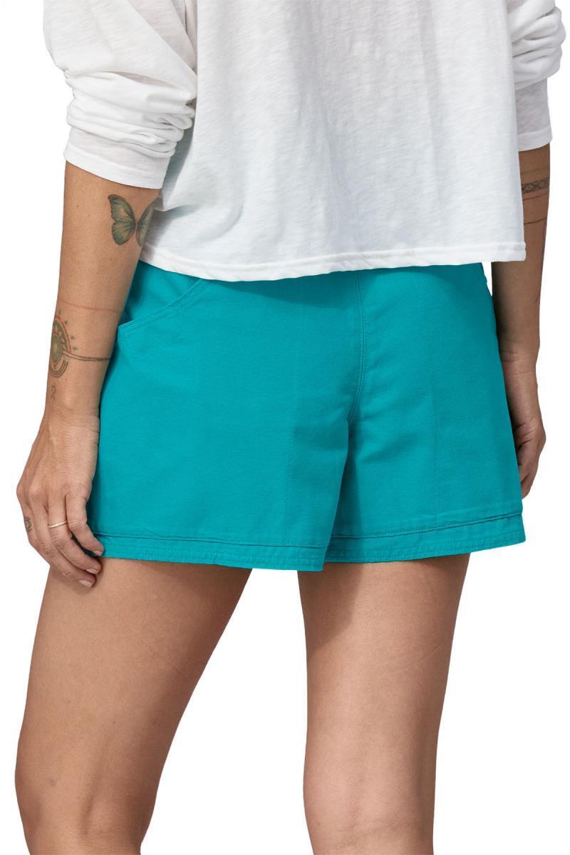 Regenerative Organic Certified Cotton Stand Up Shorts, 3.5" Inseam - Womens - Subtidal Blue 3