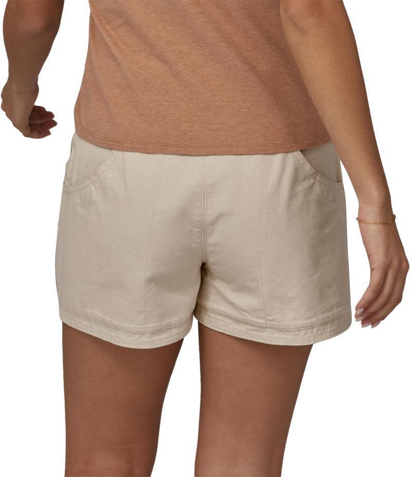 Regenerative Organic Certified Cotton Stand Up Shorts, 3.5" Inseam - Womens - Undyed Natural 3