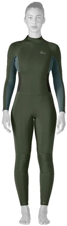 Regulator Lite 3/2 Back Zip Full Suit - Womens - sea tone green 1