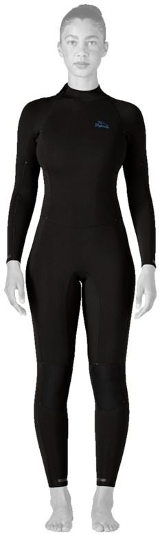 Regulator Lite 4/3 Back Zip Full Suit - Womens - black 1