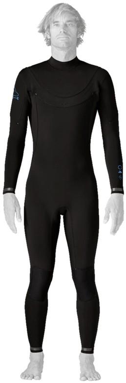 Regulator Lite 4/3 Front Zip Full Suit - Mens - black 1