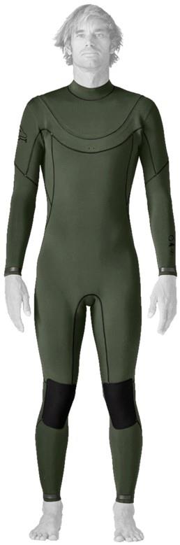 Regulator Lite 4/3 Front Zip Full Suit - Mens - sea tone green 1