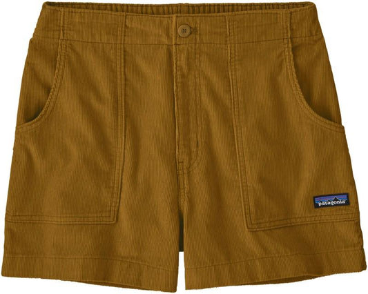 Retro Cord Shorts - Womens - bobcat brown 1