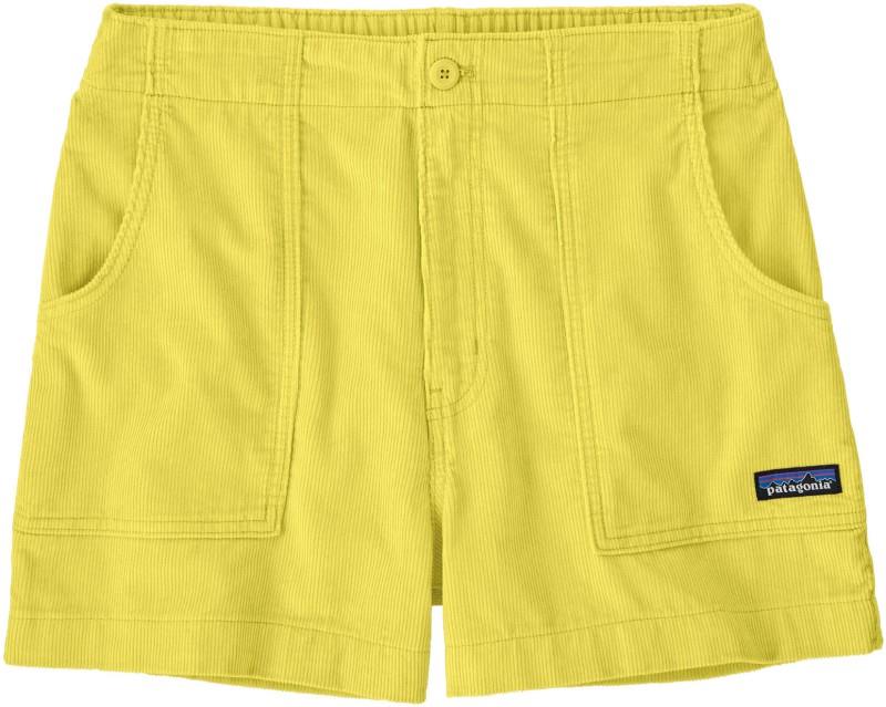 Retro Cord Shorts - Womens - lemon zest 1