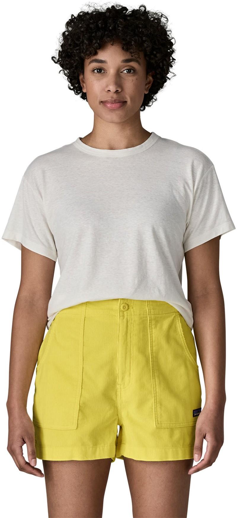 Retro Cord Shorts - Womens - lemon zest 1