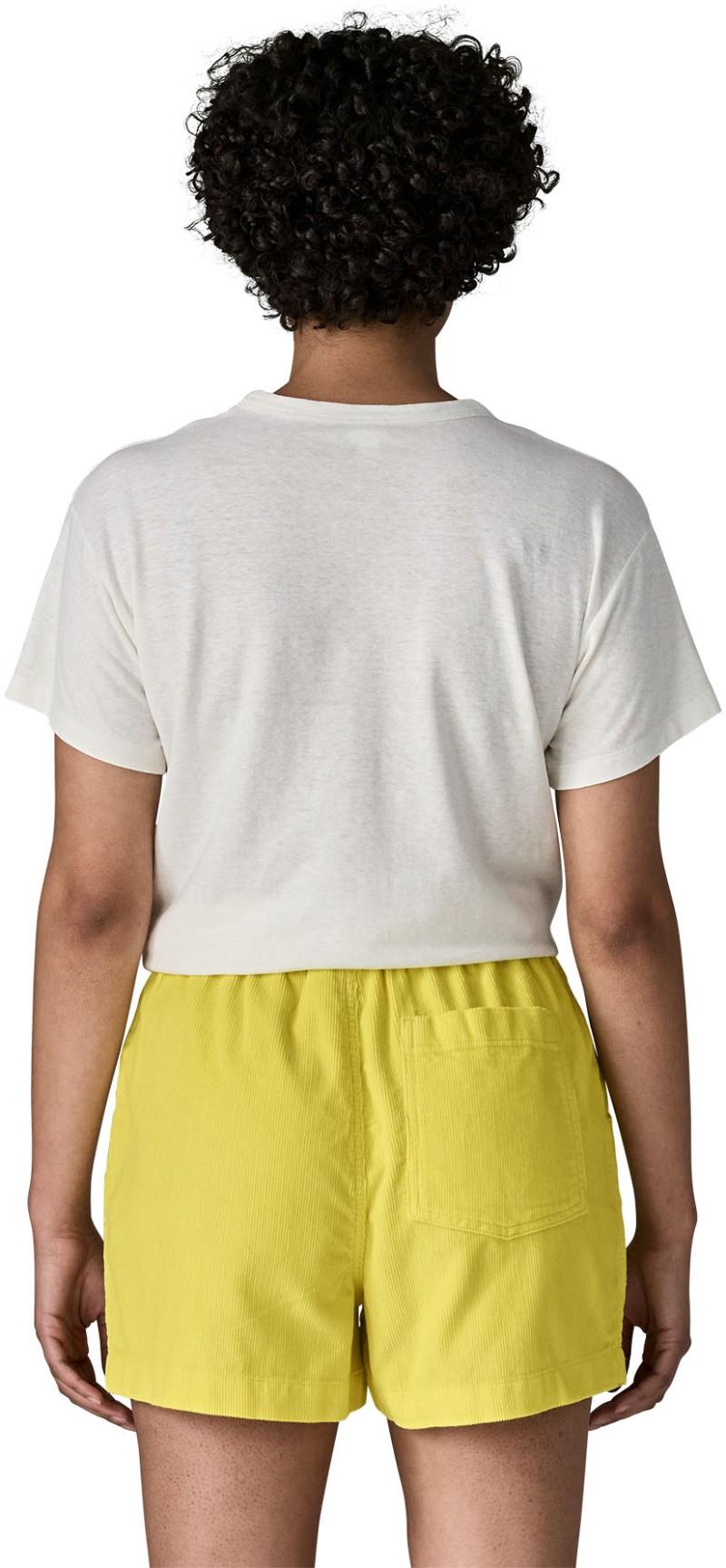 Retro Cord Shorts - Womens - lemon zest 1