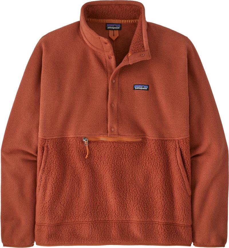 Retro Pile 1/2 Snap Pullover - Mens - burnished red 1