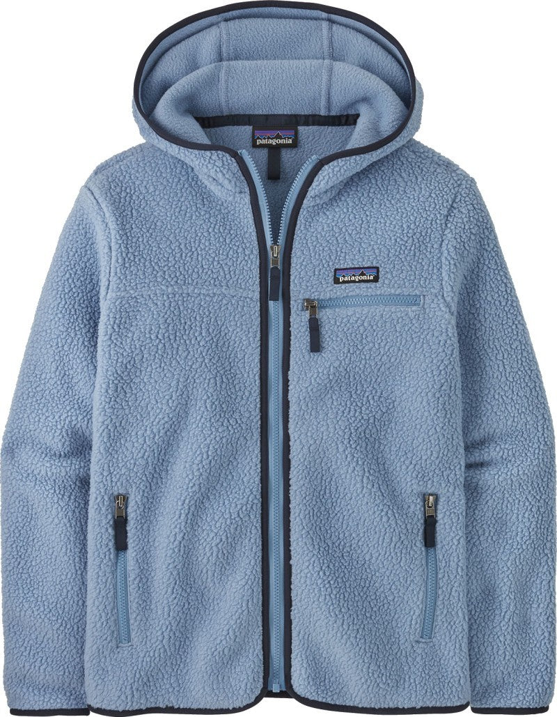 Retro Pile Hoody - Womens - barnacle blue 1