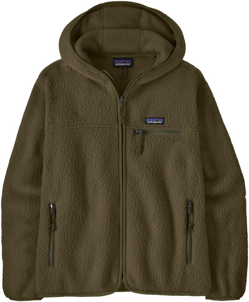 Retro Pile Hoody - Womens - basin green 1