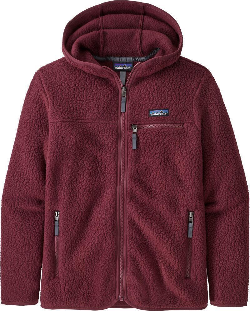 Retro Pile Hoody - Womens - chicory red 1