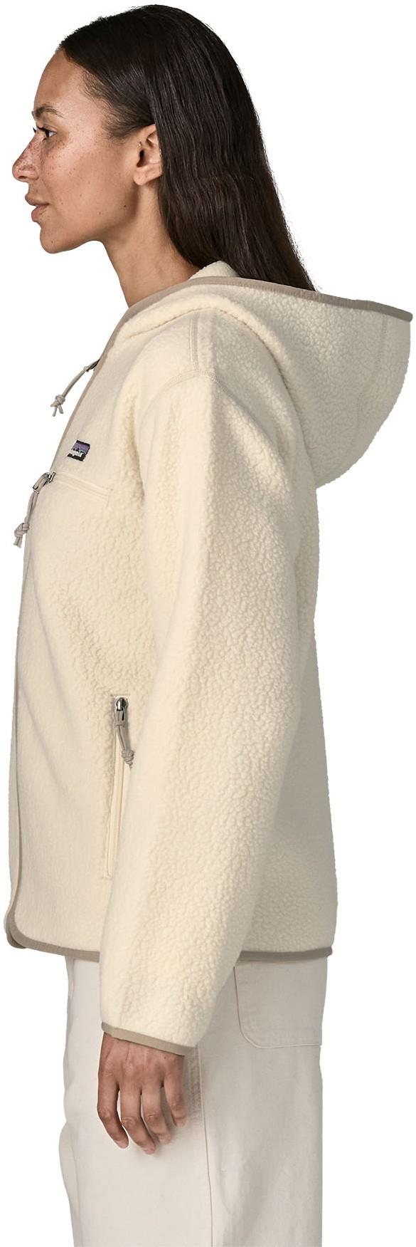 Retro Pile Hoody - Womens - natural 1