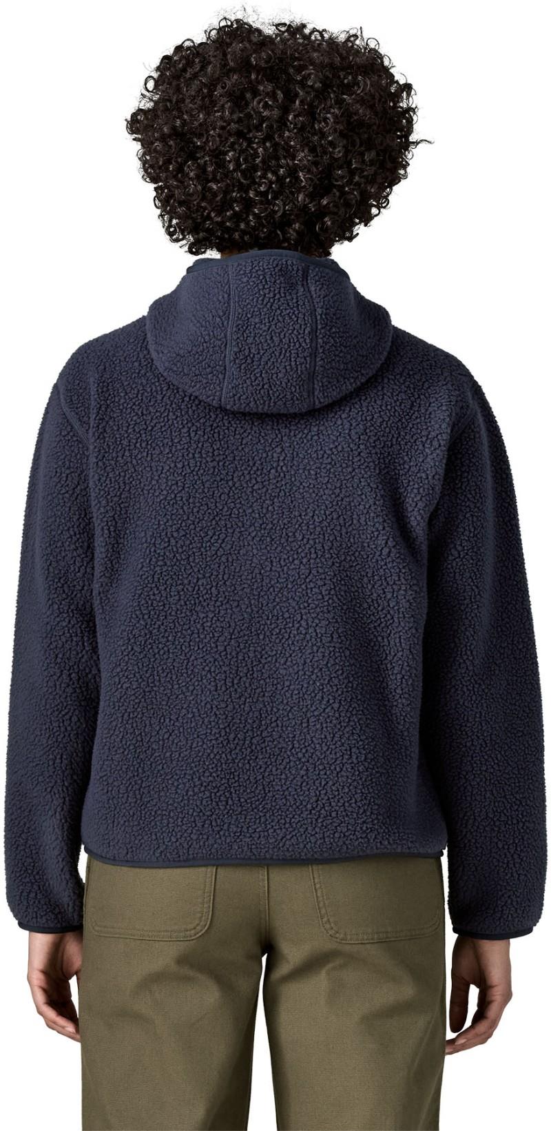 Retro Pile Hoody - Womens - sunken blue 1
