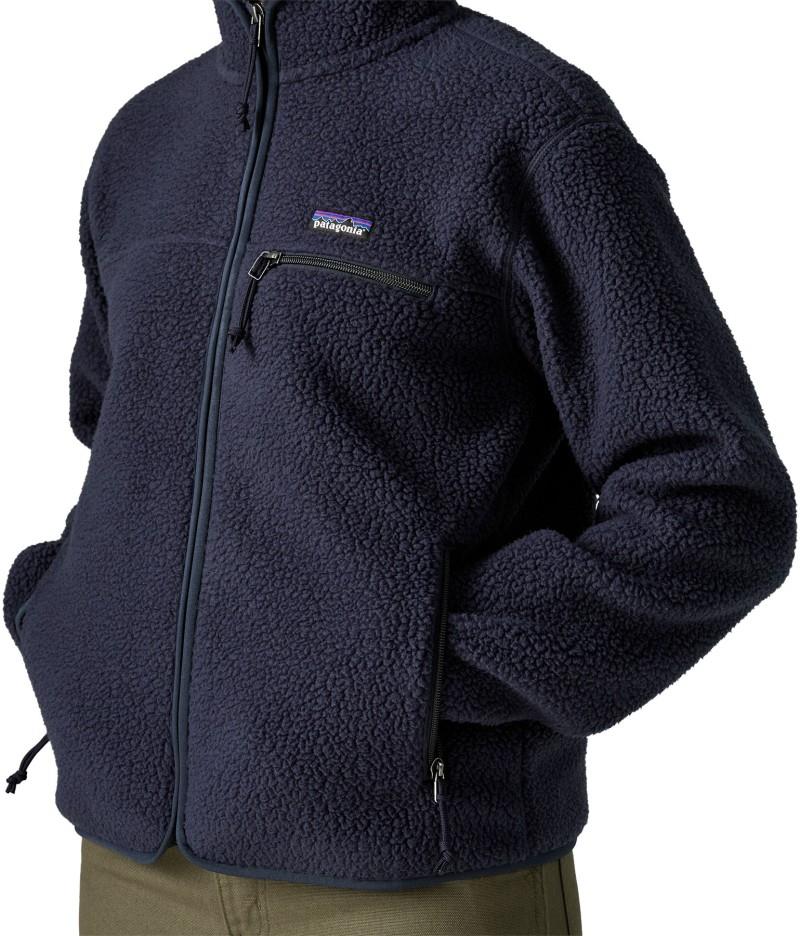 Retro Pile Hoody - Womens - sunken blue 1