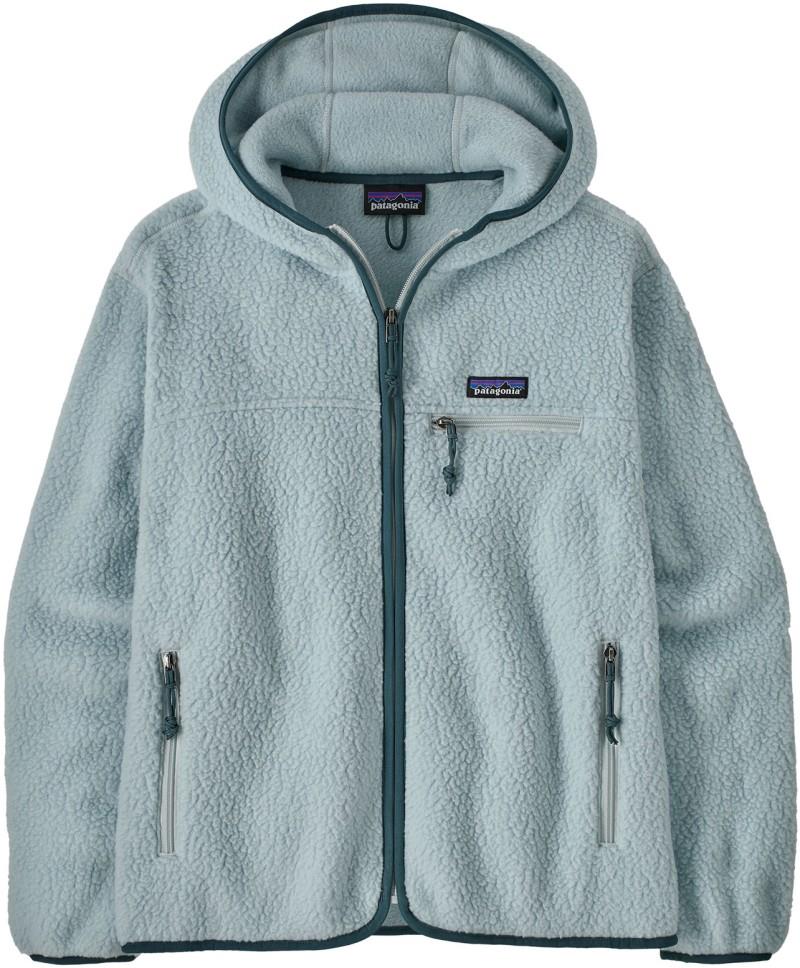 Retro Pile Hoody - Womens - virtually blue 1
