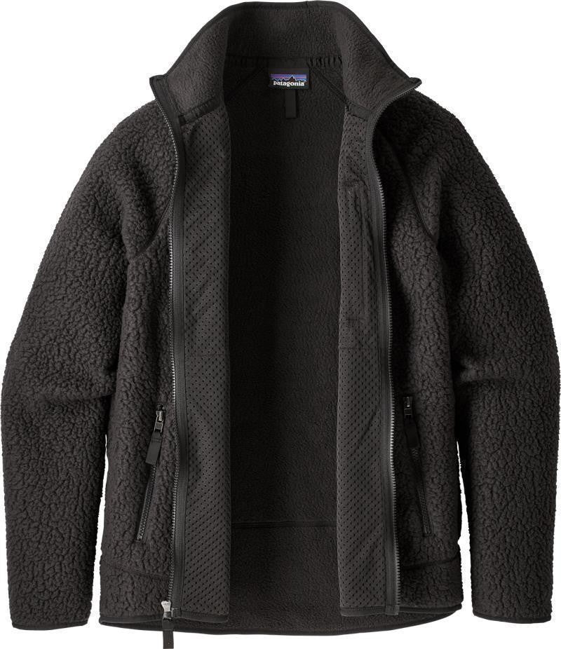 Retro Pile Jacket - Mens - black 1