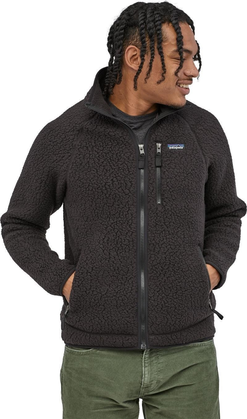 Retro Pile Jacket - Mens - black 1