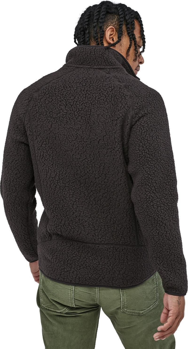 Retro Pile Jacket - Mens - black 1