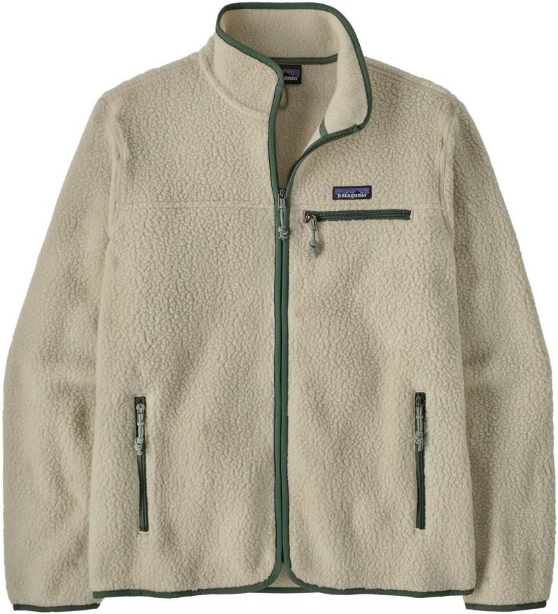 Retro Pile Jacket - Mens - pelican w/canopy green 1