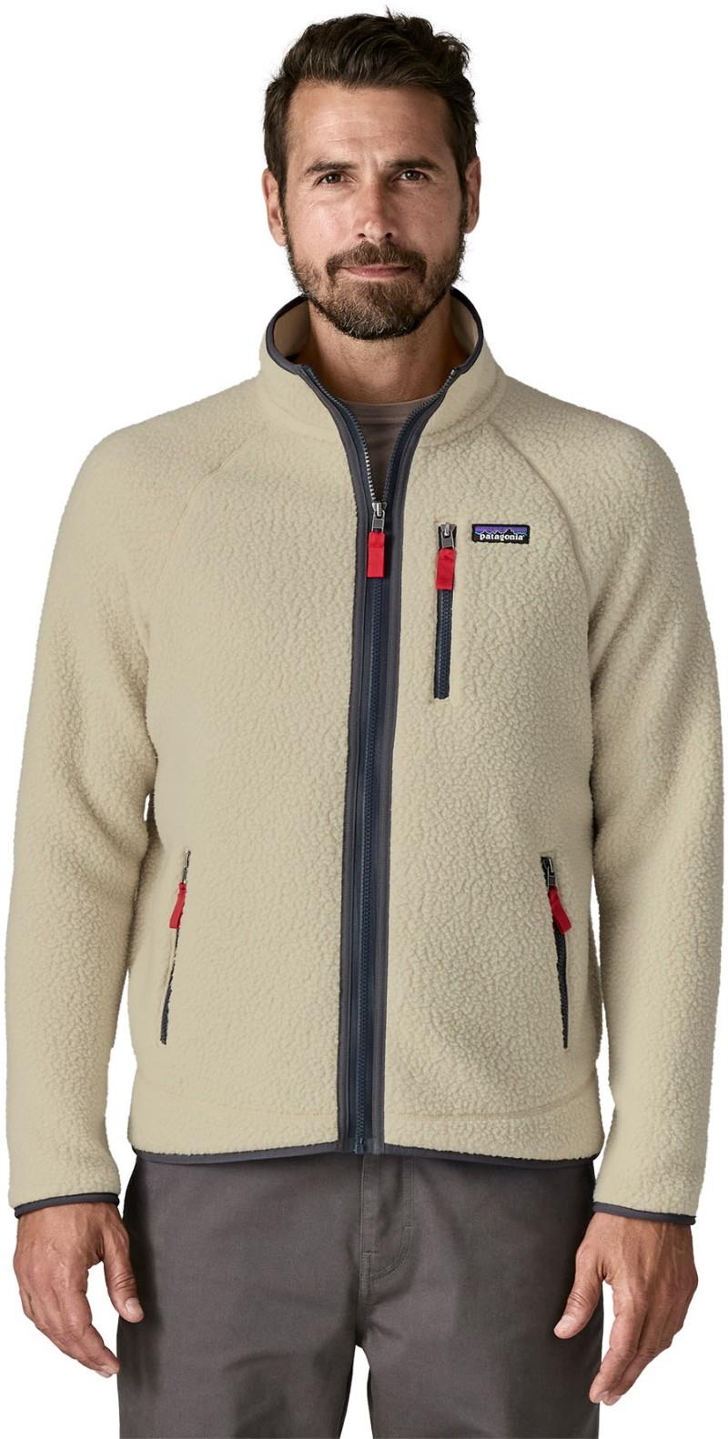 Retro Pile Jacket - Mens - pelican w/smolder blue 1