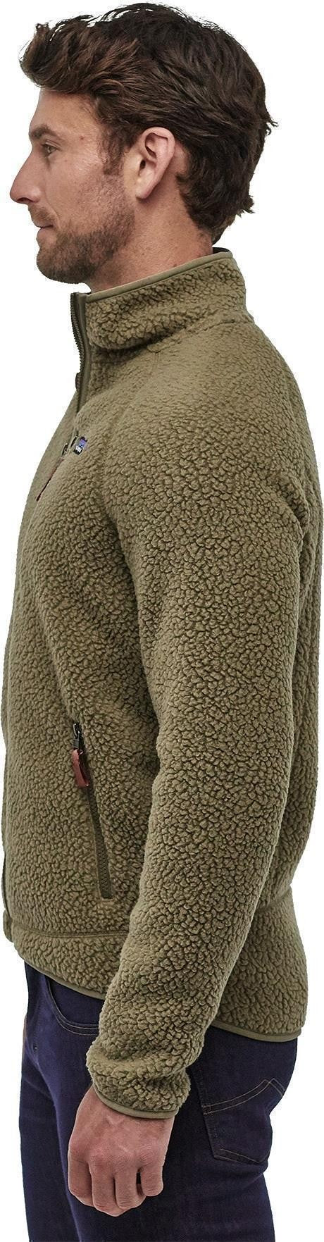 Retro Pile Jacket - Mens - sage khaki 1