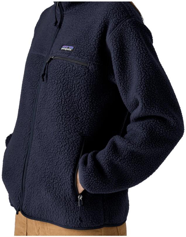 Retro Pile Jacket - Womens - sunken blue 1