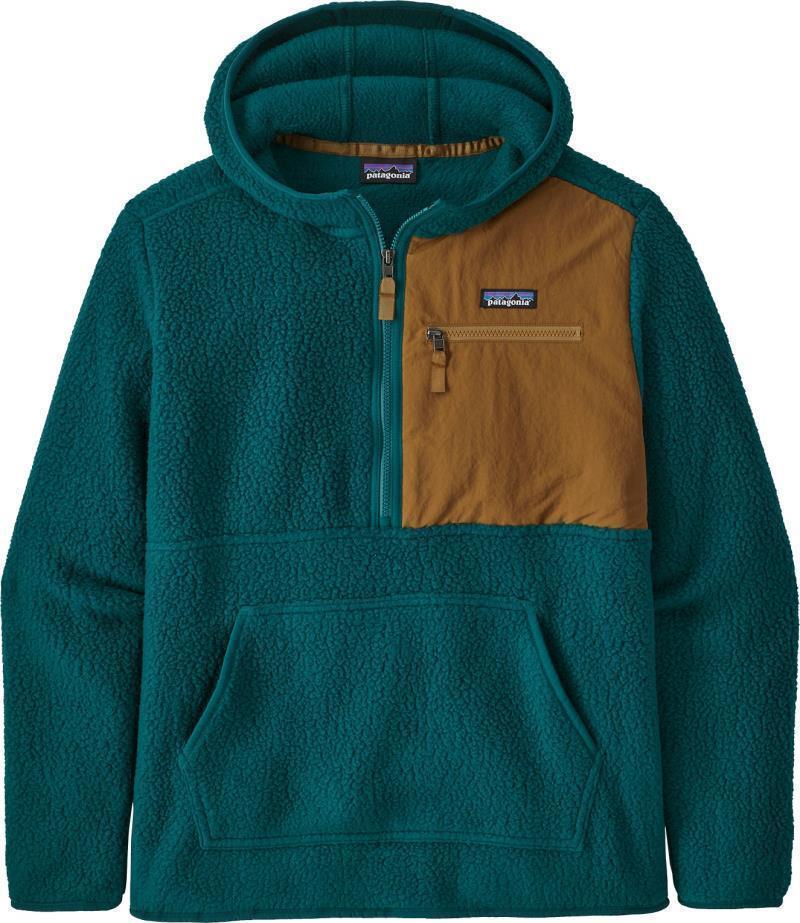 Retro Pile Pullover - Mens - dark borealis green 1