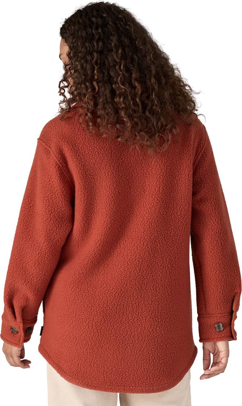 Retro Pile Shacket - Womens - burnished red 1
