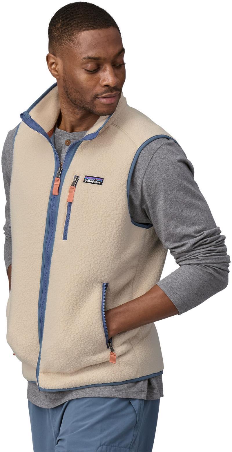 Retro Pile Vest - Mens - Dark Natural w/Utility Blue 2